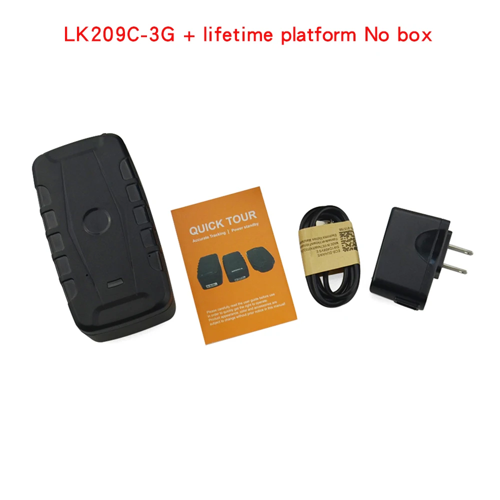 No box(lifetime) Высокое качество Смарт 3g Автомобильный gps трекер lk209c-3g сильный магнит 20000 мАч батарея История маршрута один способ связи удалить предупреждение - Цвет: No box(lifetime)