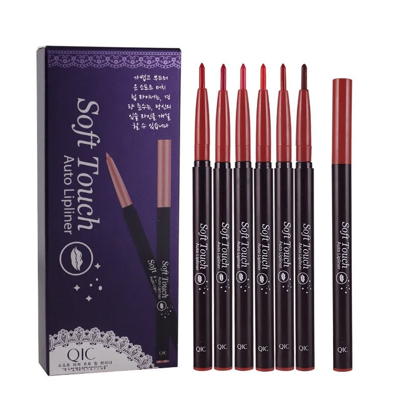 QIC Pro Lipliner автоматический роторный долговечный натуральный макияж водостойкий