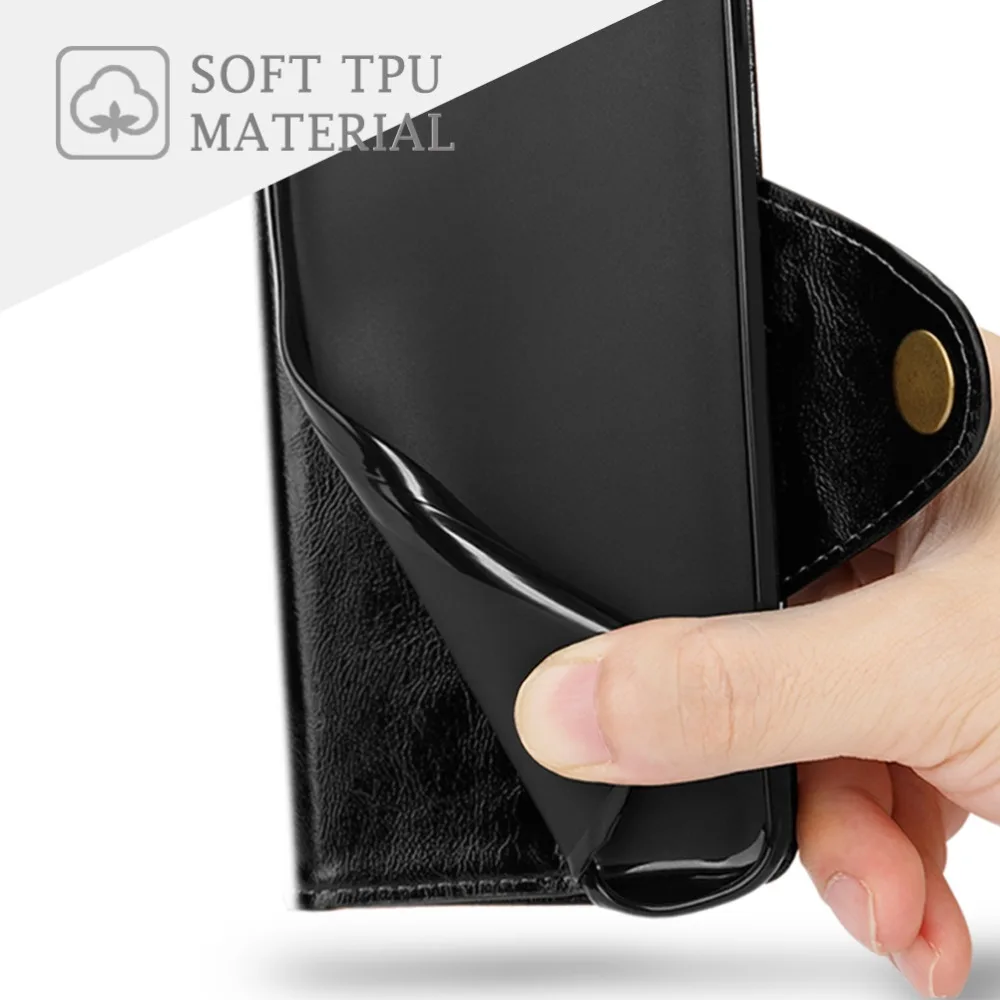 Чехол SLEO для Xiaomi Redmi Go роскошный чехол-книжка из искусственной кожи чехол-кошелек