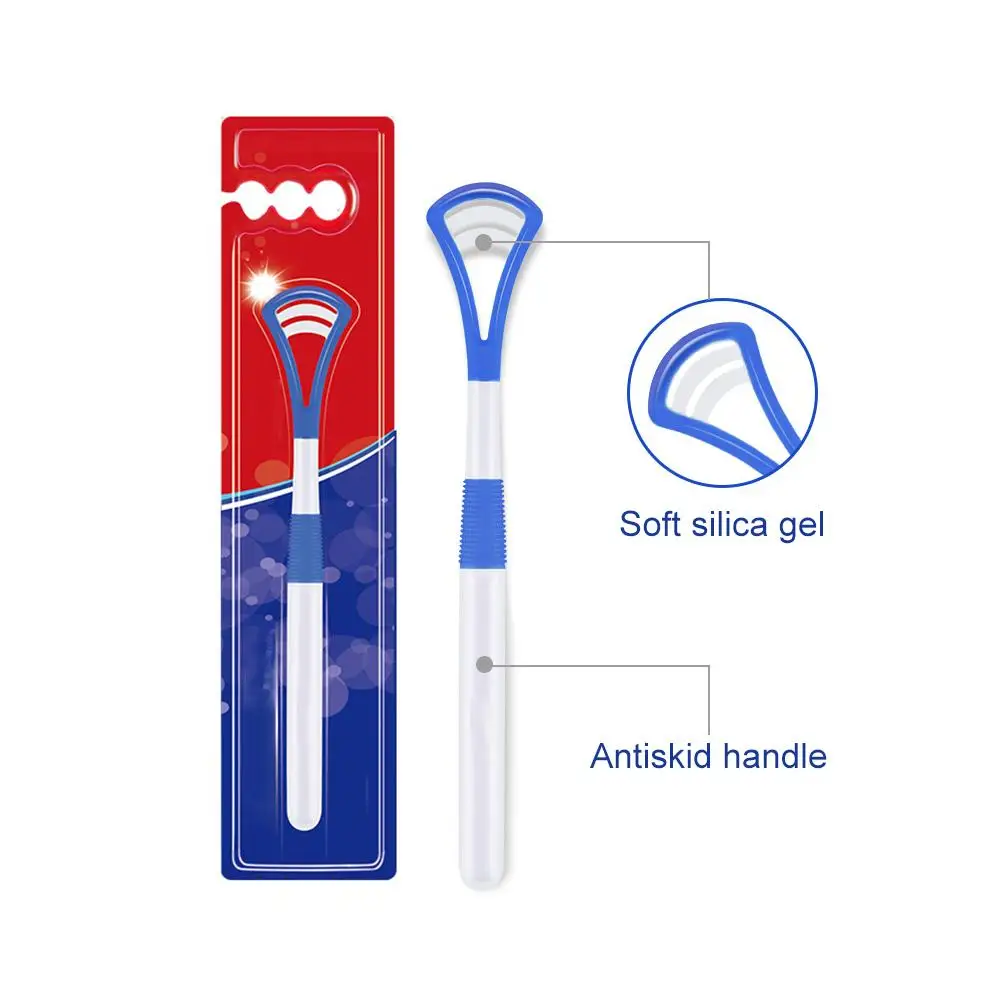 6 шт./упак. скребок для языка Очищающий выскабливающий пушистый язык удаляет