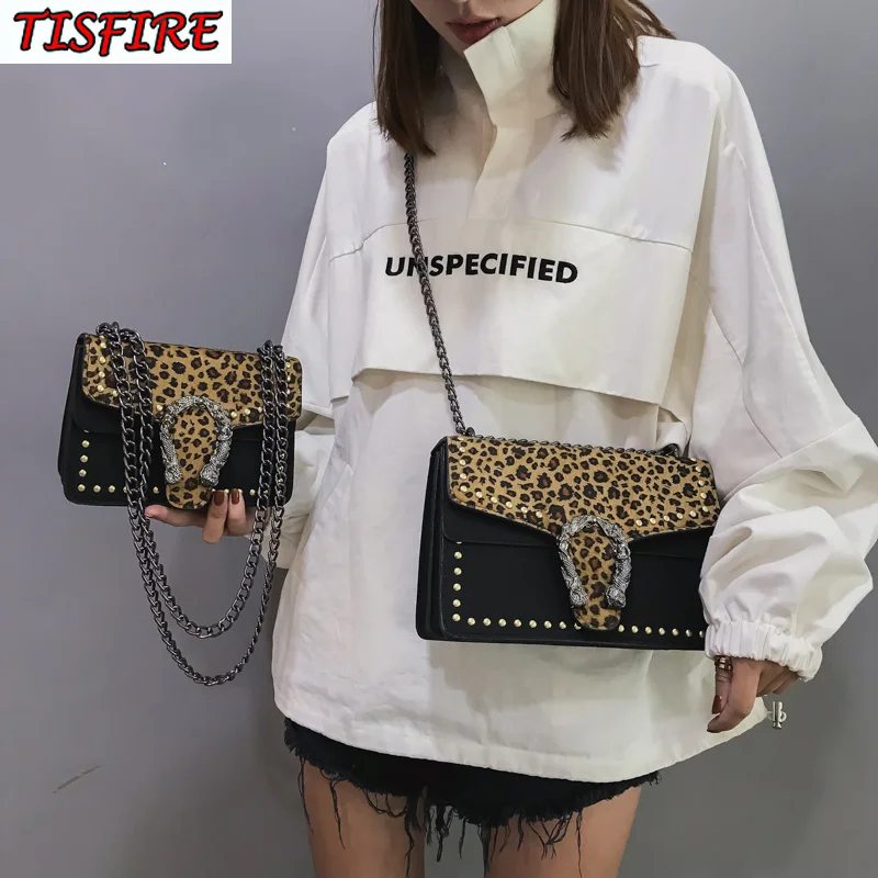 Высокое качество плюшевые leopard пакет женщины сумку для плеча роскоши сумка