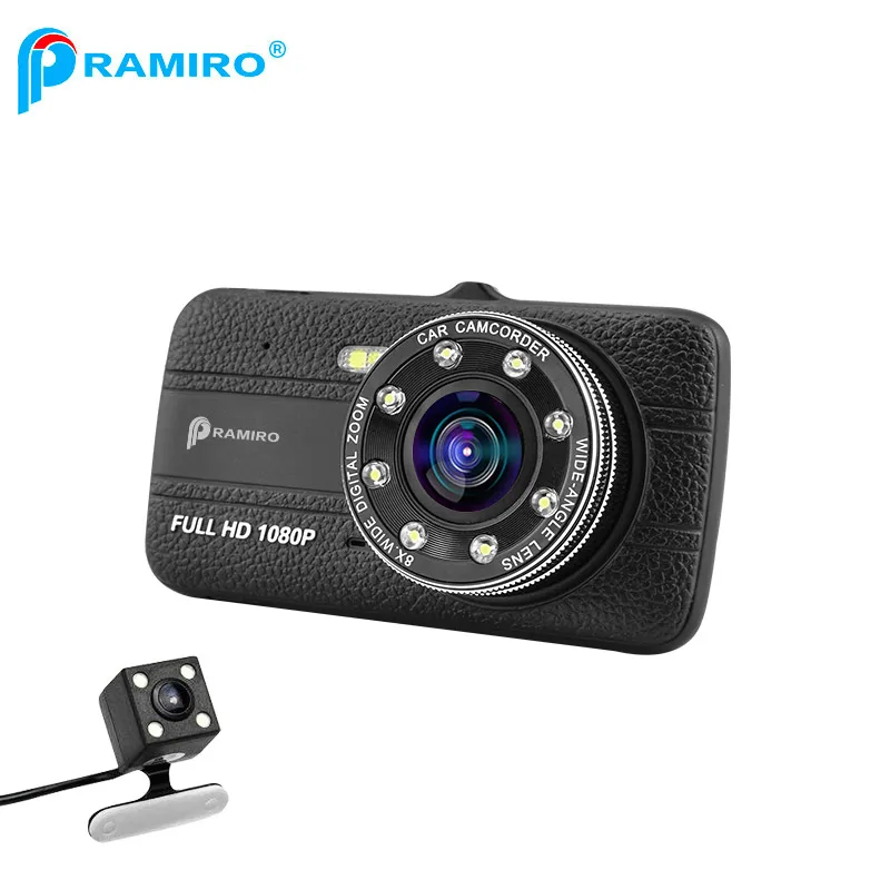 4 дюймов IPS Двойной объектив спереди 1080 P назад 720 Видеорегистраторы для