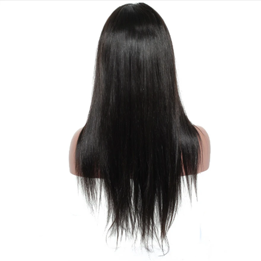 01 Прямо 360 Кружева Фронтальная Парики Для Чернокожих Женщин Сорвал 180% Плотность