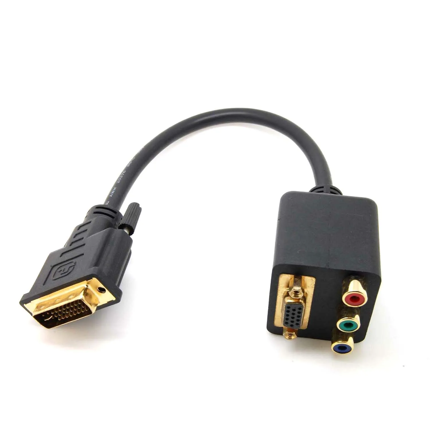 Кабель-адаптер с разъемом типа папа на VGA/RCA двойным мама C50 | Электроника