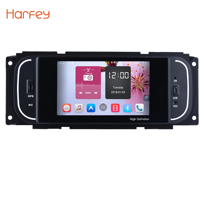 Harfey 5 дюймов Android 6 0 HD Touchscrenn автомобильный радиоприемник для 2001 2002 2003 2004 2005 2007 Chrysler
