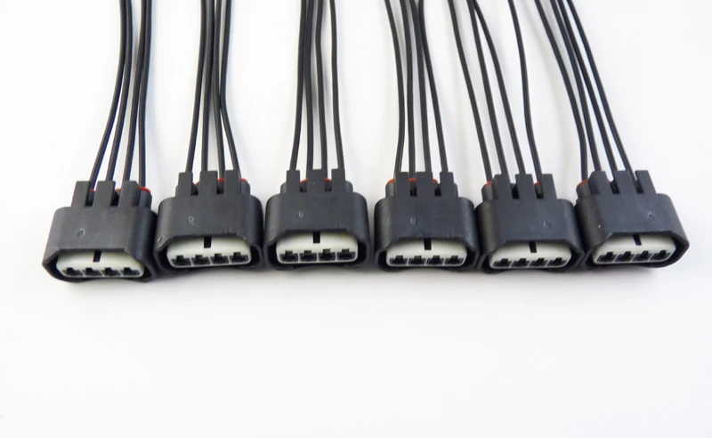 ISANCE 6 шт. разъем катушки зажигания гнездовой и провода 2AZ-FE 1ZZ-FE 90980-11885 для TOYOTA Scion xA