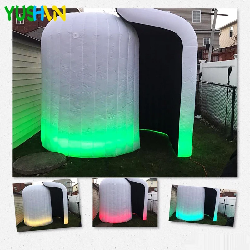 High Quality Inflatable Dome photo booth wedding backdrop with LED strip and Air blower tent Backdrop stand Hot sales | Дом и сад