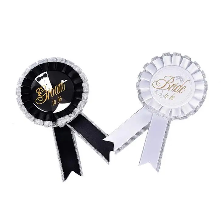 1 шт. кавайный Черный Жених Белая невеста быть значок в виде розочки олень