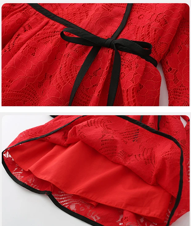 Модные платья для девочек новинка 2018 популярная летняя одежда детская кружевные