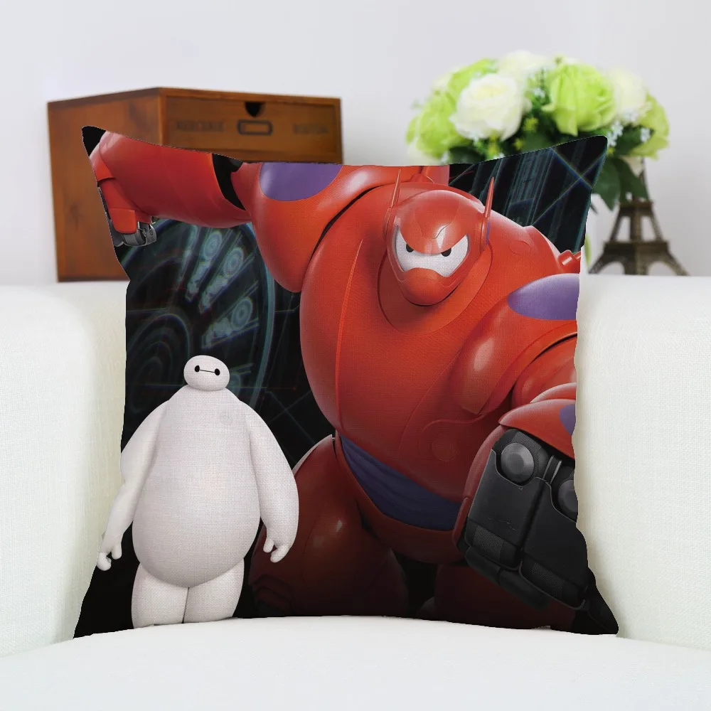 С принтом бэймакс накидка для подушки Big hero 6 Наволочки мультфильм Super Baymax Подушка
