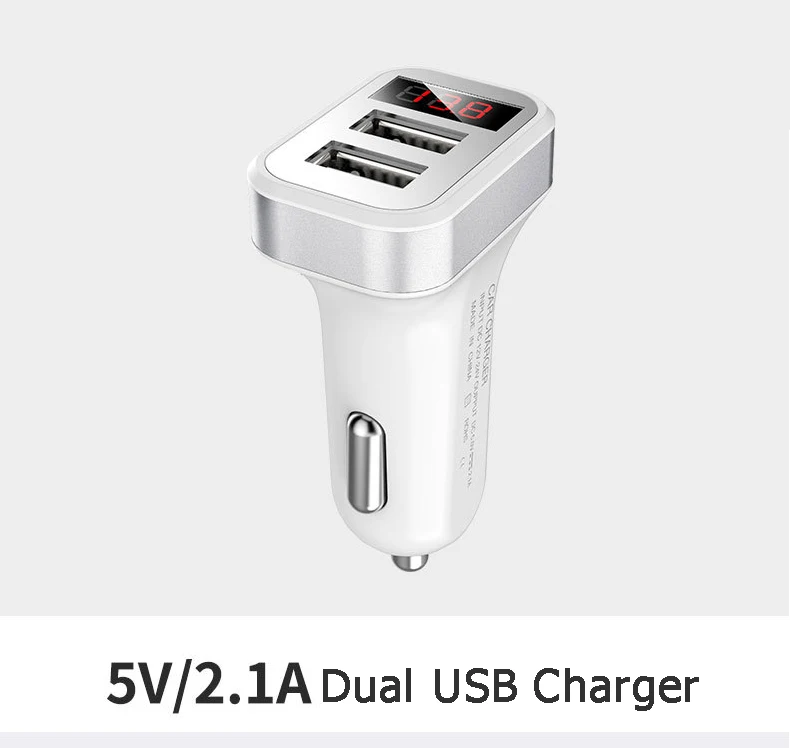 ESVNE 5V 2.1A двойной зарядное устройство USB для iPhone 6 7 8 X samsung Xiaomi Redmi мобильный телефон зарядное устройство адаптер с цифровым дисплеем