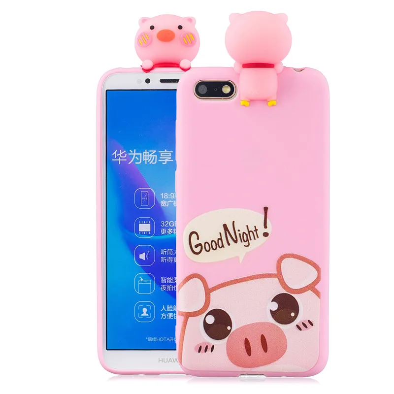 H Чехол для телефона huawei Honor 7A, чехол для huawei Honor 7A, 7 A, DUA-L22 чехол s, 5,45 дюймов, мультяшная 3D кукла, мягкий силиконовый чехол из ТПУ для женщин - Цвет: H