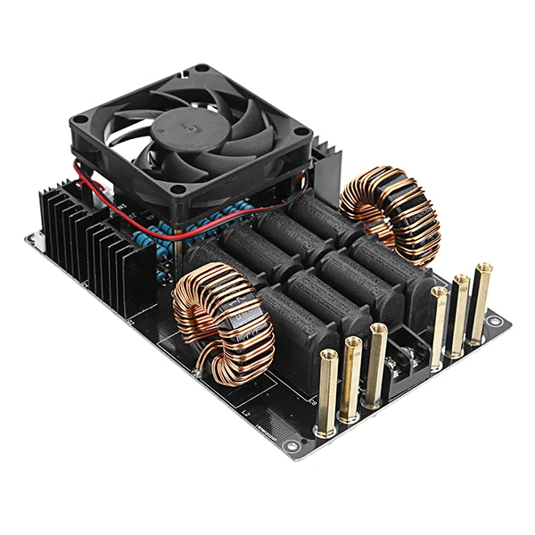 

DC 12-40V 50A 1000W 1KW ZVS Induction Heating Board Module With Tesla Coil & Fan