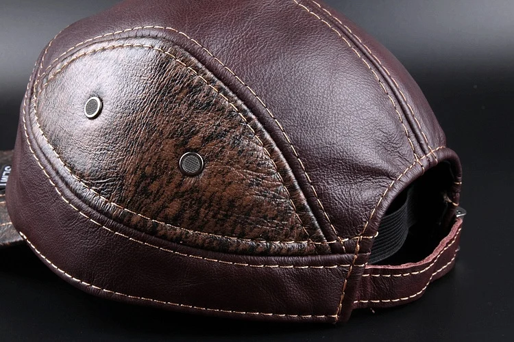 2020 новая зимняя кожаная повседневная бейсбольная кепка Кожаная шапка с ушками