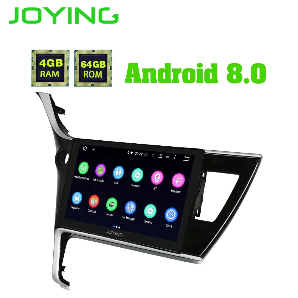 JOYING Новый Android 8 1 10 дюймов ips экран gps навигатор мультимедийный плеер Радио Стерео