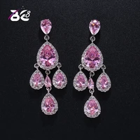 be 8 brand 2018 new fashion elegant water drop earring long dangle earrings for women gift e411