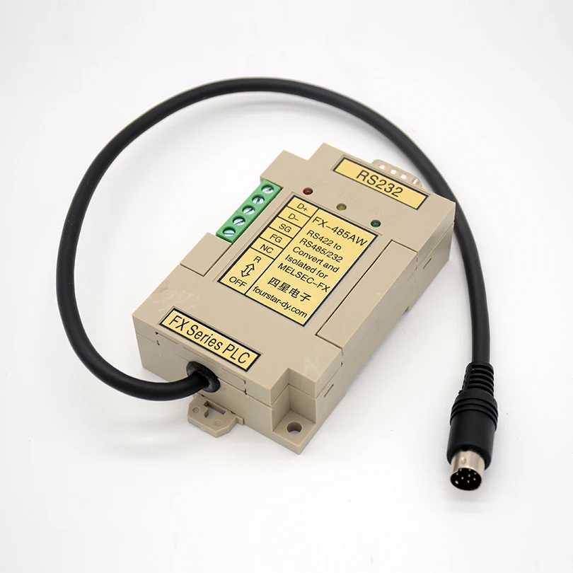 FOURSTAR Mitsubishi FX0N/FX1N/FX2N/FX3U серии ПЛК порт программирования RS422 к RS485 и RS232 Оптическая изоляция молнии всплеск