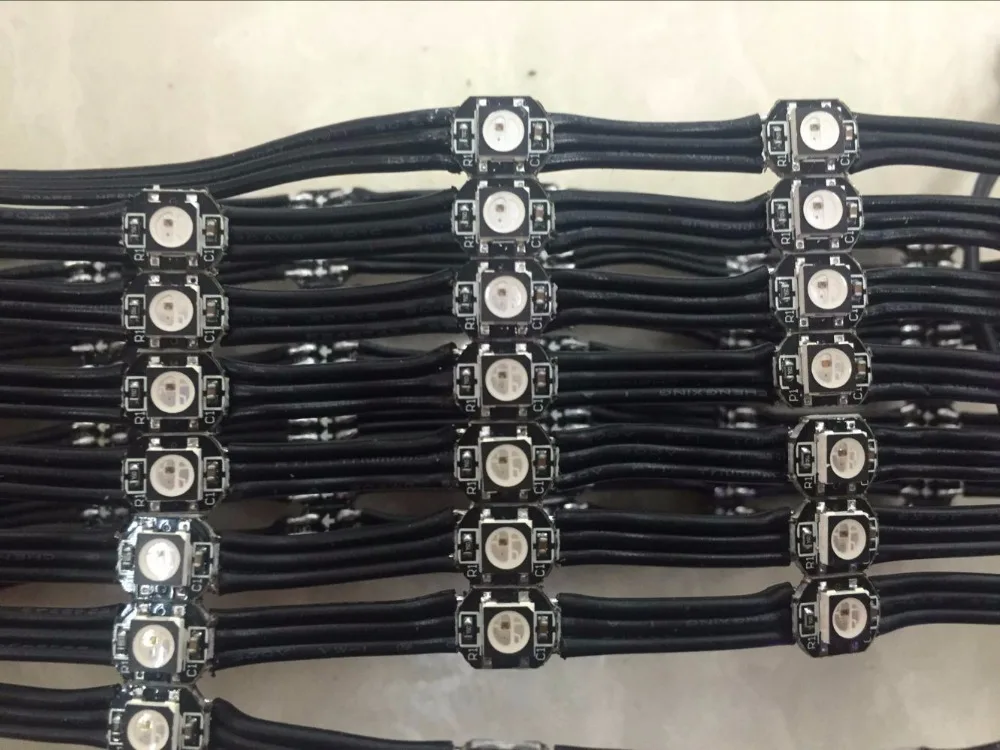 100 шт./шнур адресуемых SK6812 RGB led с радиатором DC5V вход 5 см расстояние между