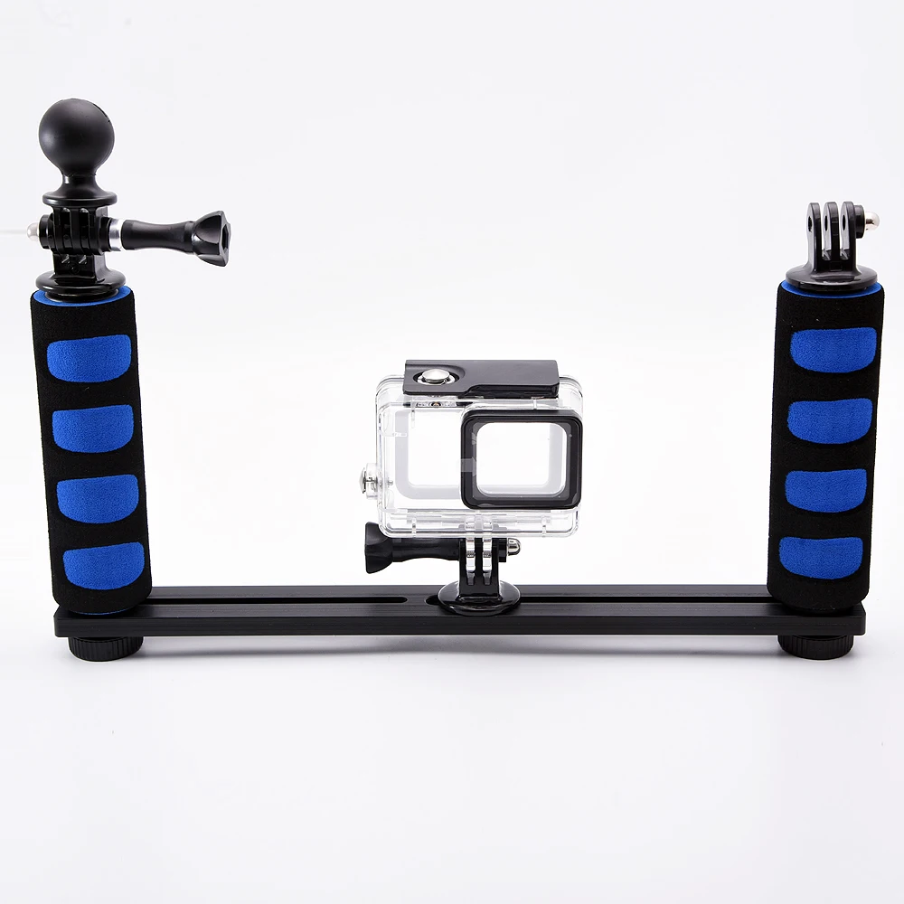 Две руки алюминиевый лоток для подводной камеры корпус Sony экшн HDR AS15 AS20 AS200V AS30V AS100V