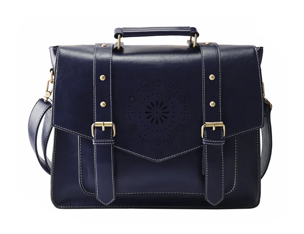 ECOSUSI ретро искусственная кожа 14 7 &quotноутбук Crossbody Briefacase курьерские Сумки для