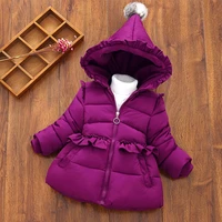 2021 baby girls winter thickening cotton coat childrens clothing jacket down comfortable cute clothes