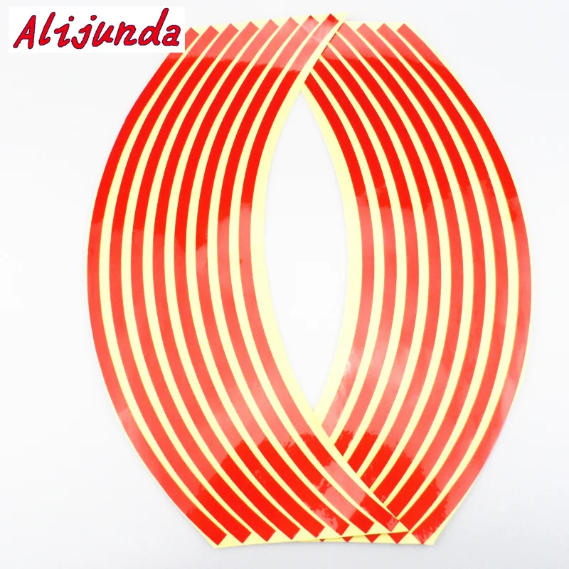 Стайлинг автомобиля 15 18 дюймов обод колеса полоса Светоотражающая наклейка для