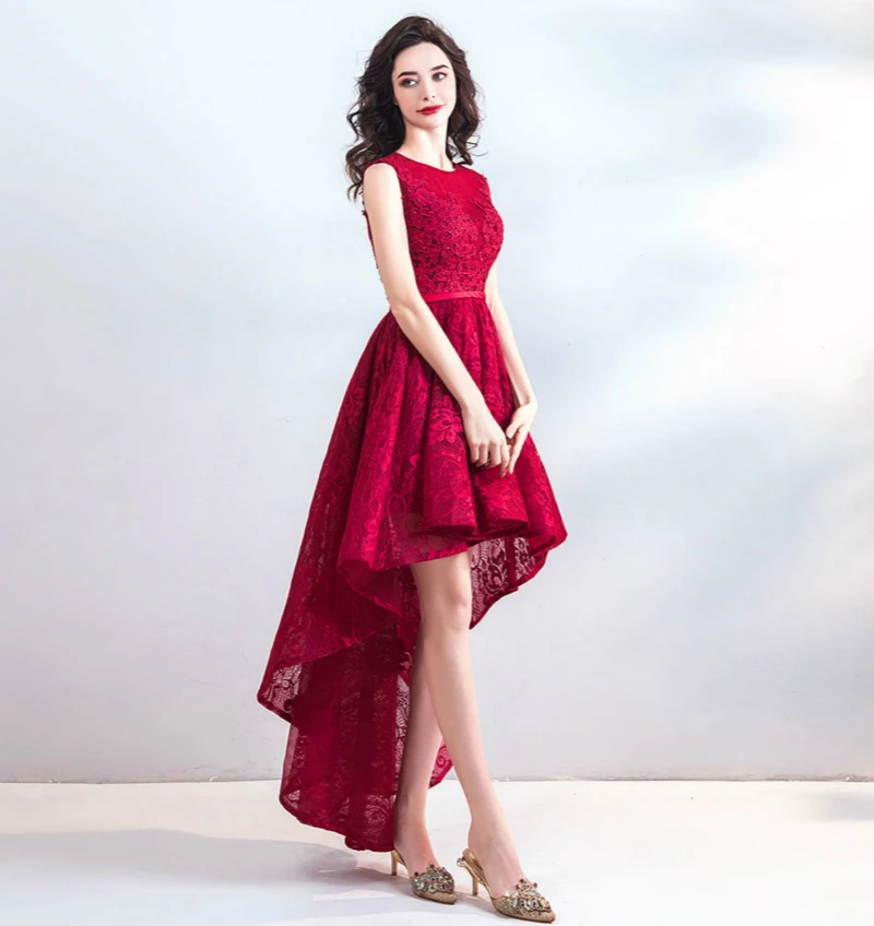 Женское коктейльное платье SSYFashion вечернее без рукавов с коротким передним и