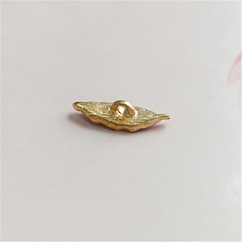 10 шт. 17х20 мм Модные металлические разъемы KC с золотыми листьями пряжки тонким