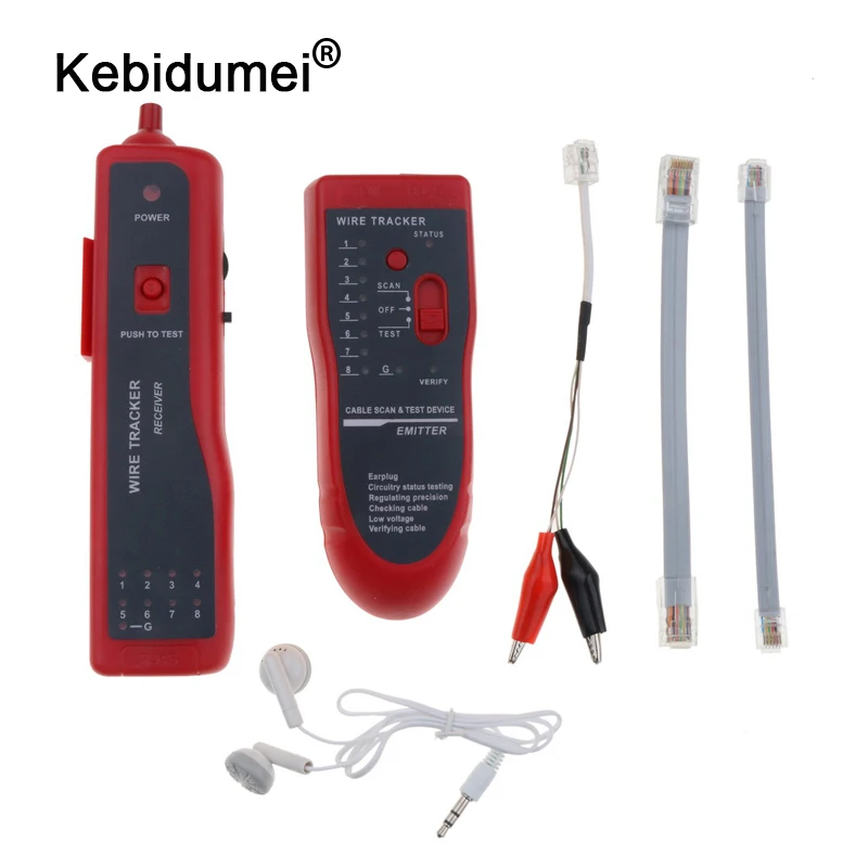 Kebidumei Многофункциональный кабельный трекер RJ45 RJ11 Диагностика тона сетевые