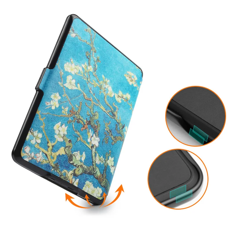 Zvrua чехол для Kindle Paperwhite Ван Гог Дизайн кожи крышка подходит kindlepaperwhite 2013 2015 2016 2017 6th