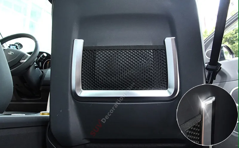 

For Range Rover Evoque 2011 - 2016 ABS Inner Front Seat Back Net Frame Trim 2pcs