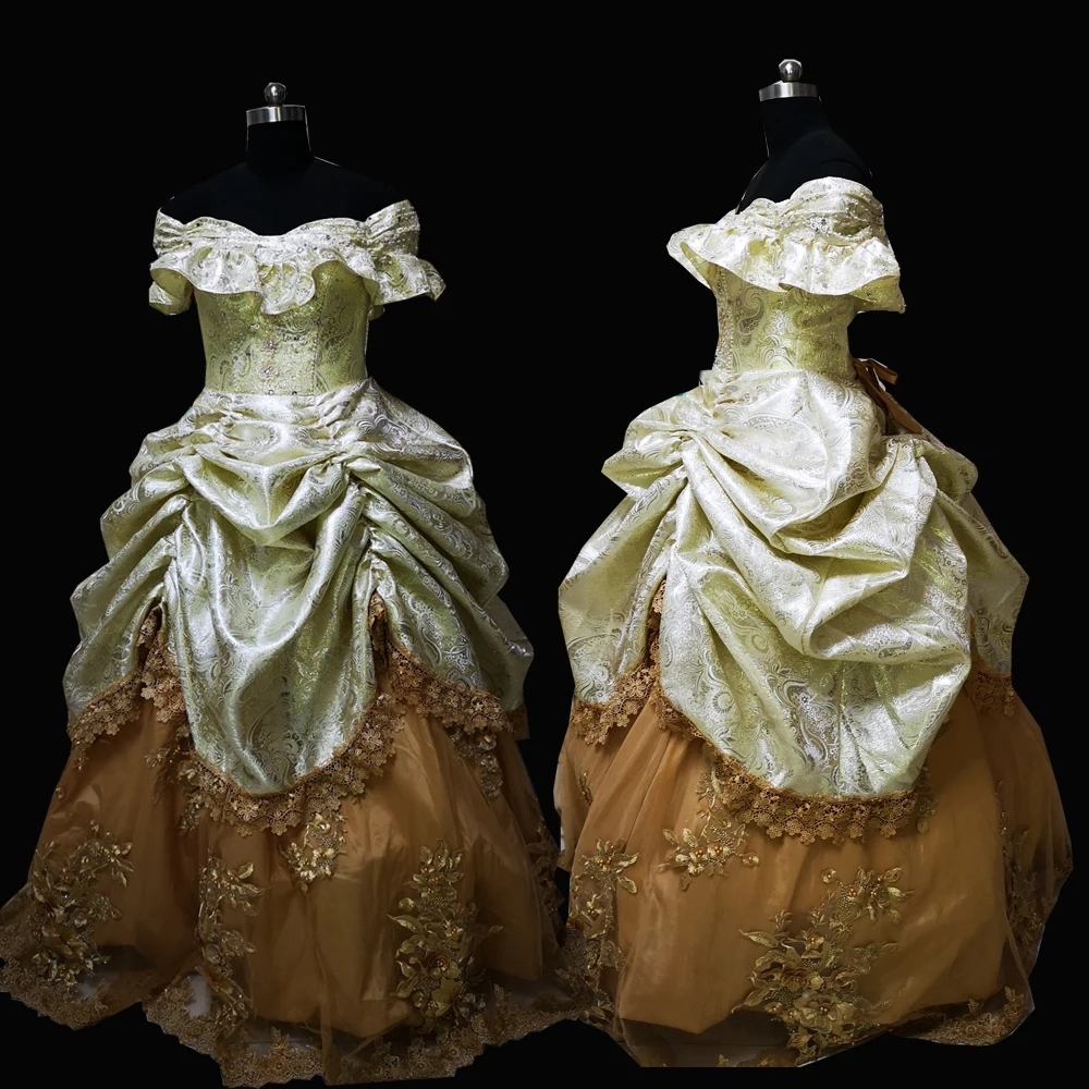 

Новые золотые винтажные костюмы 18-й дюхатный Ретро Средневековый Ренессанс реконструкция театр времен Гражданской войны Викторианский ст...