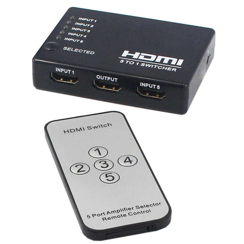HDMI сплиттер 4K * 2K Переключатель 5X1 для XBOX 360 PS4/3 Smart Android HDTV 5-портовый адаптер |