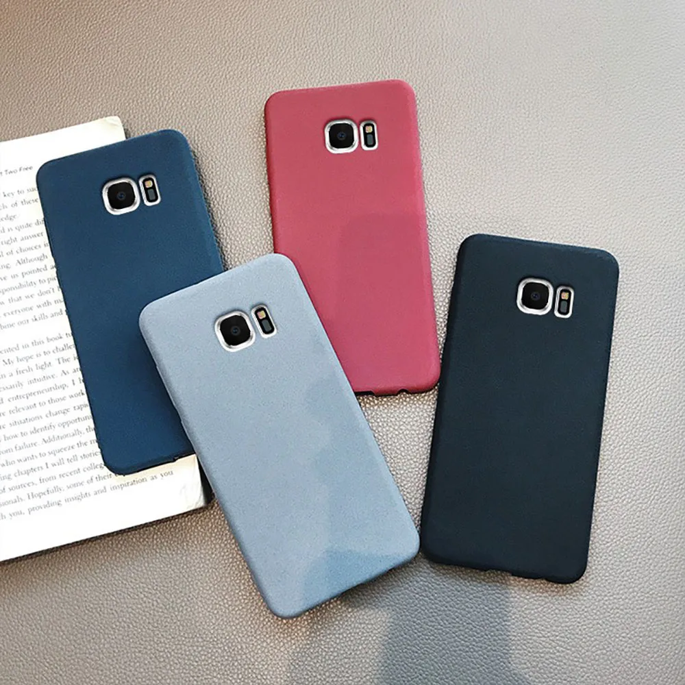 LECAYEE S10 lite защитный чехол песчаник для телефона Samaung Galaxy S7 edge S8 S9 Plus матовый Мягкий