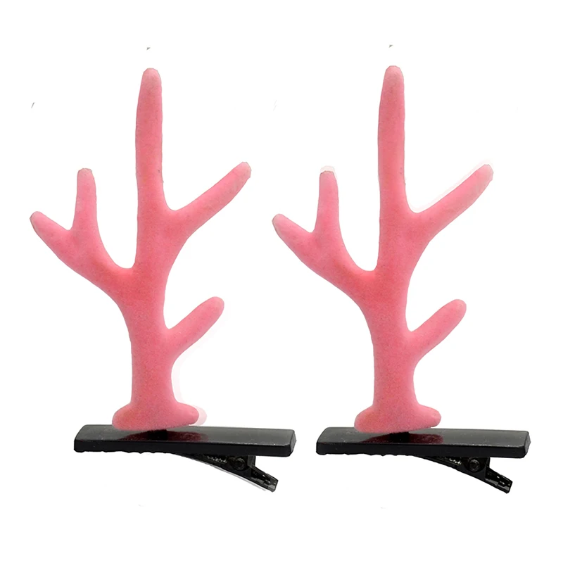1 пара имитация коричневого лося оленьи рога заколки для волос Детские