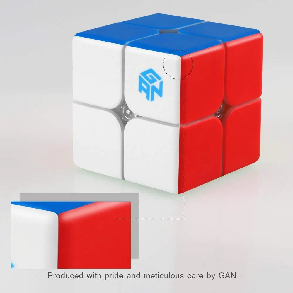 D FantiX Gan 249 V2 M Магнитный 2x2x2 скоростной куб без наклеек Gans 2x2 магический головоломка