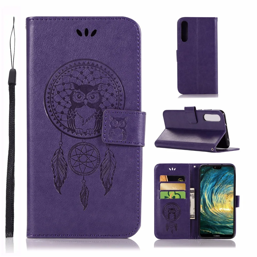 Искусственная кожа флип Folio cover для huawei p20 pro чехол с подставкой просмотр карты