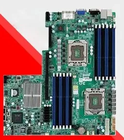 X8DTU-F 1366-pin X58 двухсерверная материнская плата используется 90% новый | Компьютеры и