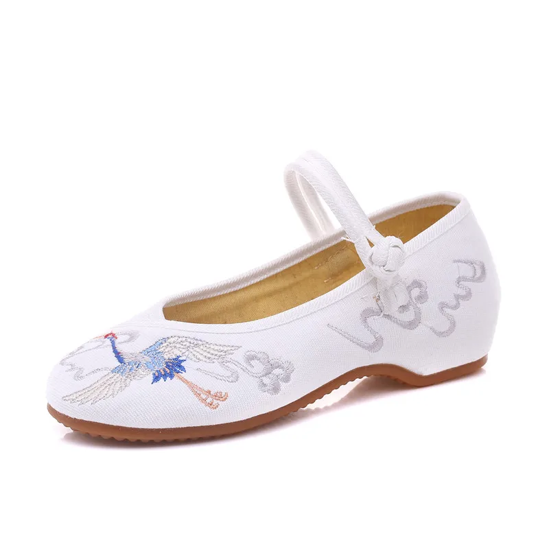 Size 41 Mary Jane Shoes for Women Comfortable Embroider Flat Fashion Flats Ballet Female Walking | Обувь