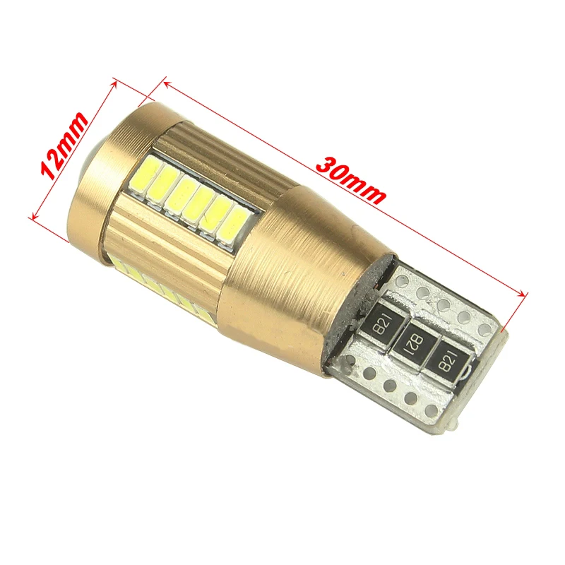 Авто T10 3014 27 SMD белый W5W 12V Canbus Автомобильная боковая клиновисветодиодный ная лампа