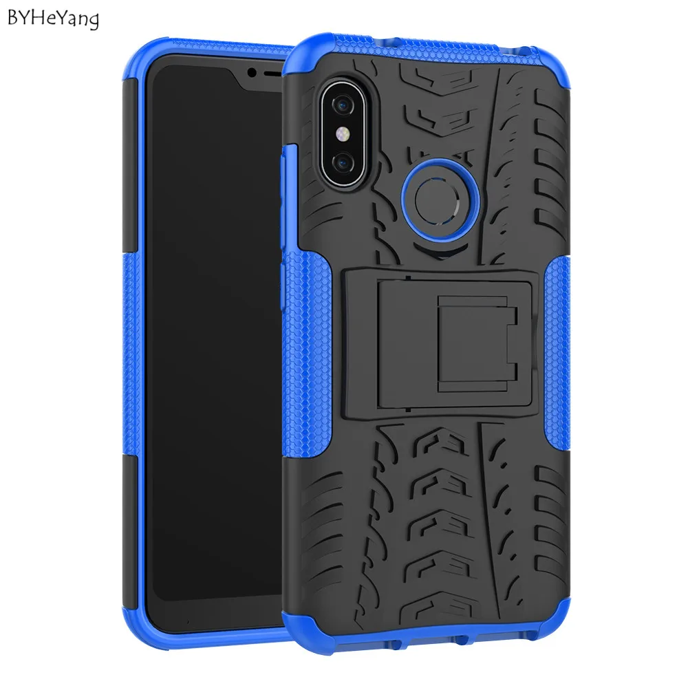 BYHeYang для Xiaomi Mi A2 Lite чехол тяжелый противоударный Гибридный ПК силиконовый Броня