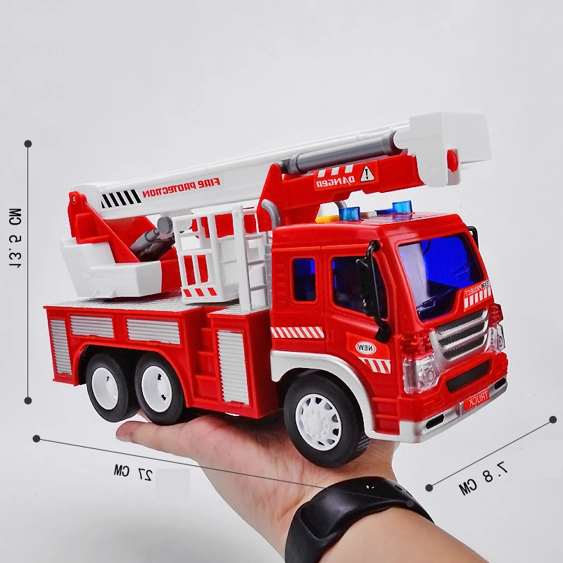 RC Storytelling Fire Engines Car Power Engineering Machine Remote Control Simulation Inertia 1:16 Model Toys For Children Gifts | Игрушки и