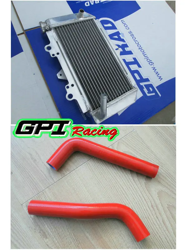 aluminum racing Radiator +yellow hose for Yamaha YFZ450 YFZ 450 2004 2003 2005 2006 high-per. |