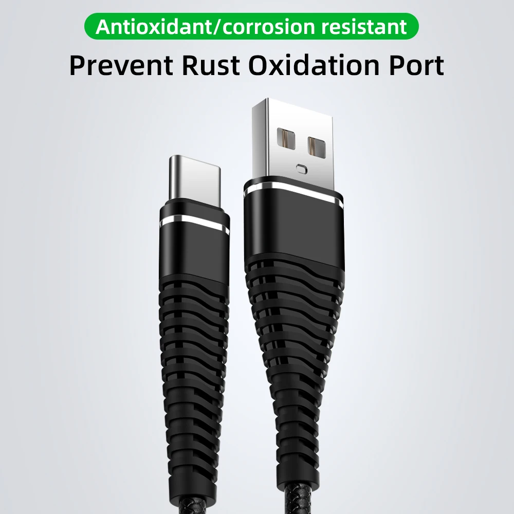 Robotsky пружинный USB кабель type-C для быстрой зарядки и синхронизации данных пружинный USB кабель для зарядки XiaoMi huawei Letv samsung Micro USB
