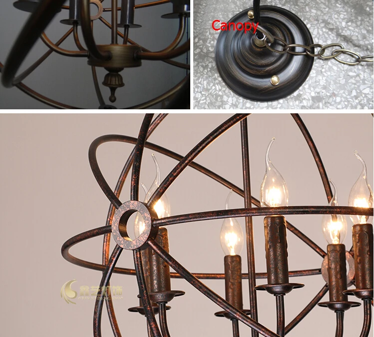 60 см винтажные американские промышленные подвесные светильники RH Лофт Бар Кафе