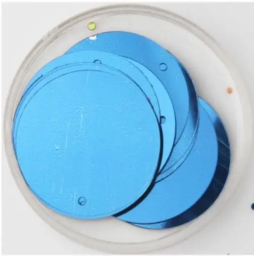 30mm blue Разные размеры, синяя блестка, 3 мм, 30 мм, сделай сам, ПВХ, блестящая Плоская Круглая чашка, свободная тесьма с пайетками для шитья, свадебные украшения, Lentejuelas, 20 г - Цвет: 30mm blue