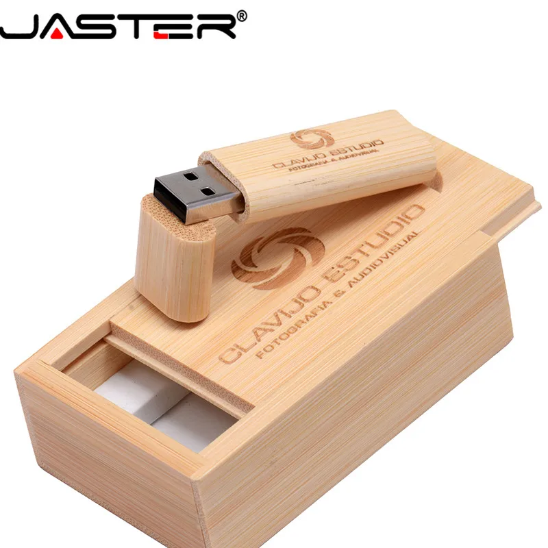 JASTER деревянный USB+ коробка USB флэш-накопитель Флешка 4 ГБ 8 ГБ 16 ГБ 32 ГБ карта памяти USB creativo персональный логотип оптом