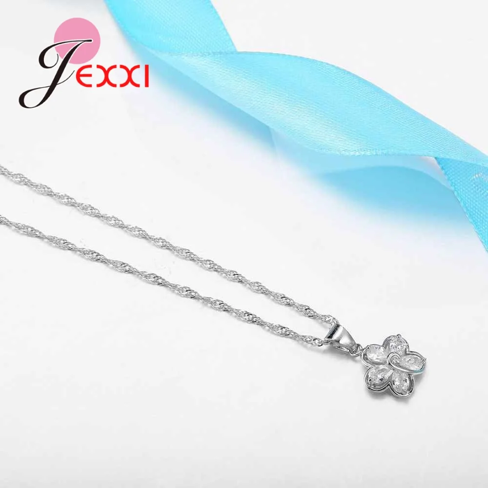 2020 набор женских ювелирных украшений в романтическом стиле с цветочным дизайном