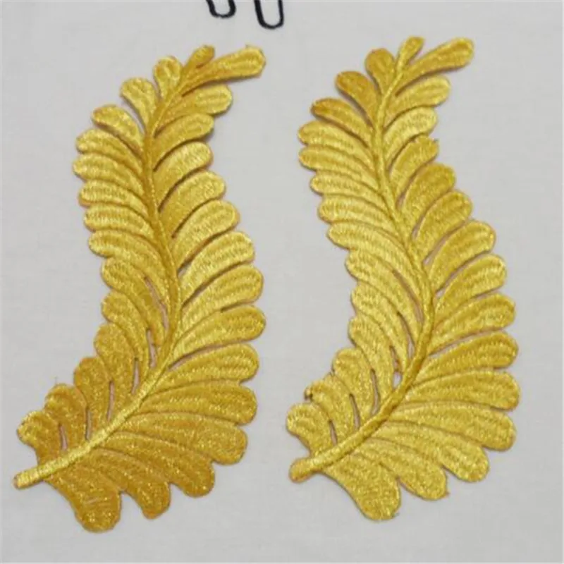 10 пар зеркальных железная Золотая мандарина венецианская Кружевная аппликация