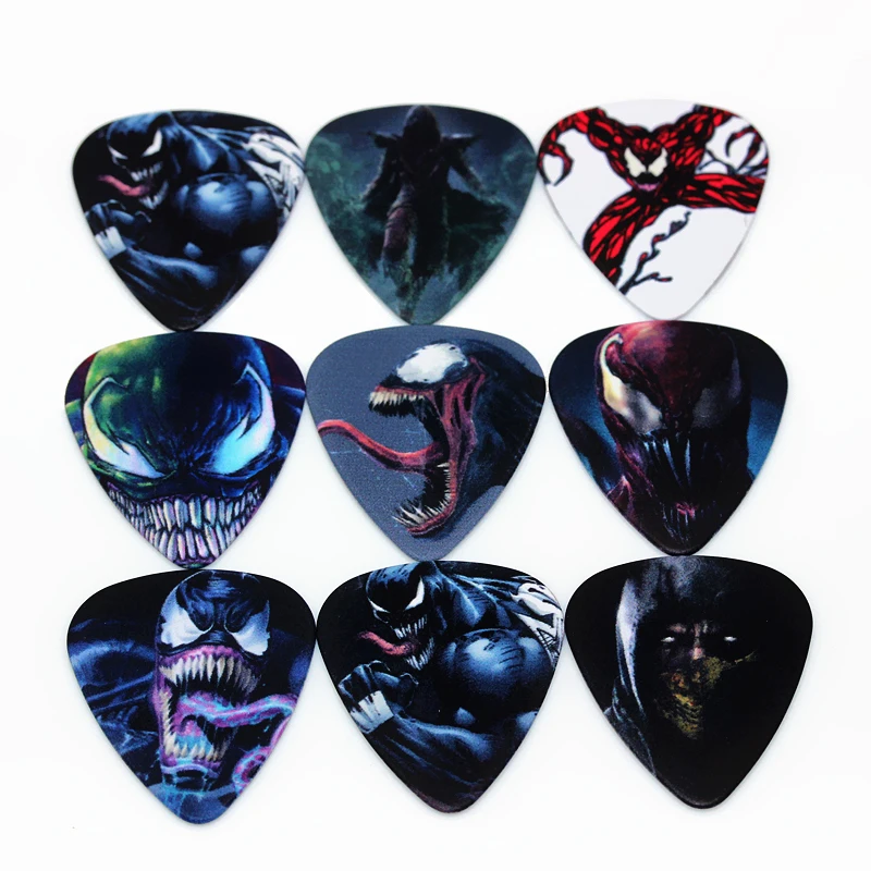 10 шт. двусторонние ПВХ медиаторы для гитары 0 46 мм | Спорт и развлечения